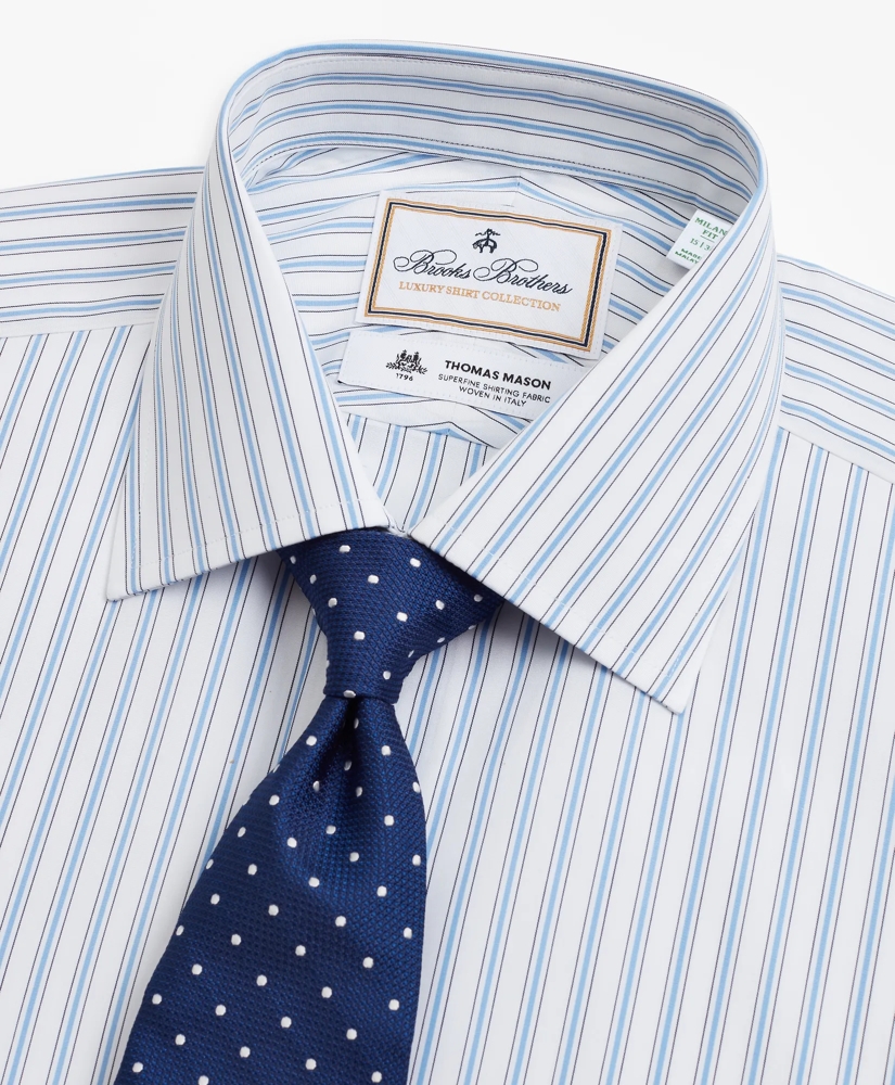 Luxury Collection Milano Slim-Fit Dress Shirt, Franklin Spread Collar Outline Stripe, image 2