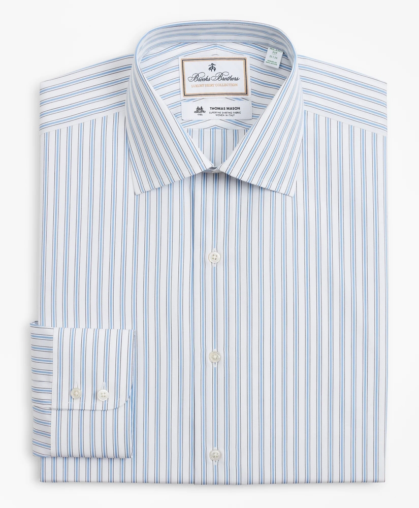 Luxury Collection Milano Slim-Fit Dress Shirt, Franklin Spread Collar Outline Stripe, image 4