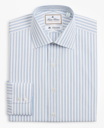 Luxury Collection Milano Slim-Fit Dress Shirt, Franklin Spread Collar Outline Stripe, image 4
