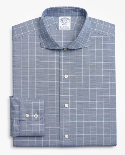 Stretch Regent Regular-Fit Dress Shirt, Non-Iron Royal Oxford Glen Plaid, image 4