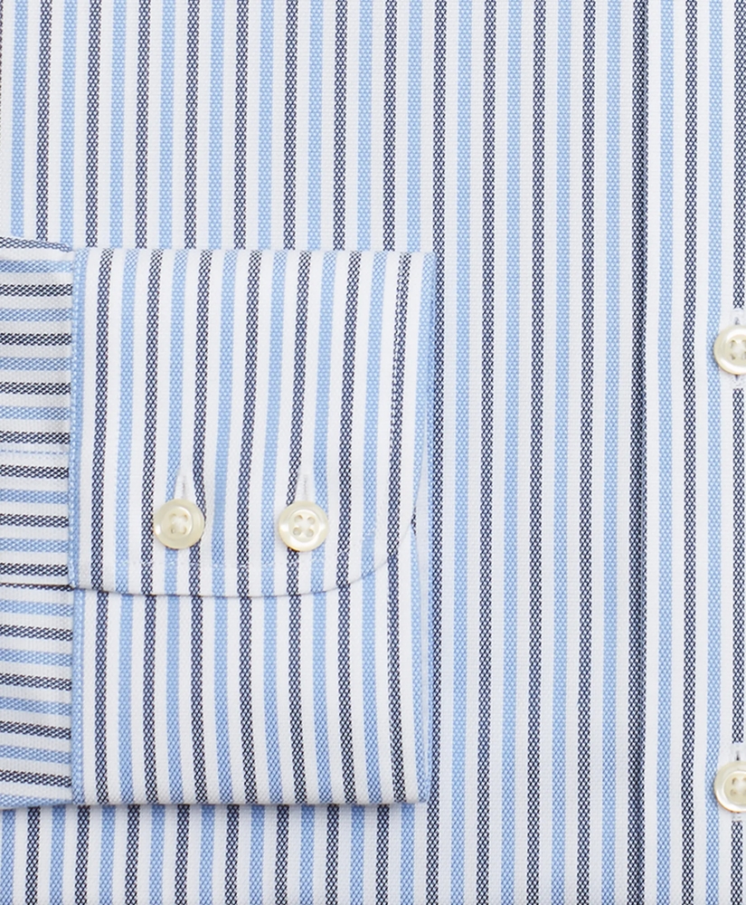 Stretch Regent Regular-Fit Dress Shirt, Non-Iron Royal Oxford Stripe, image 3