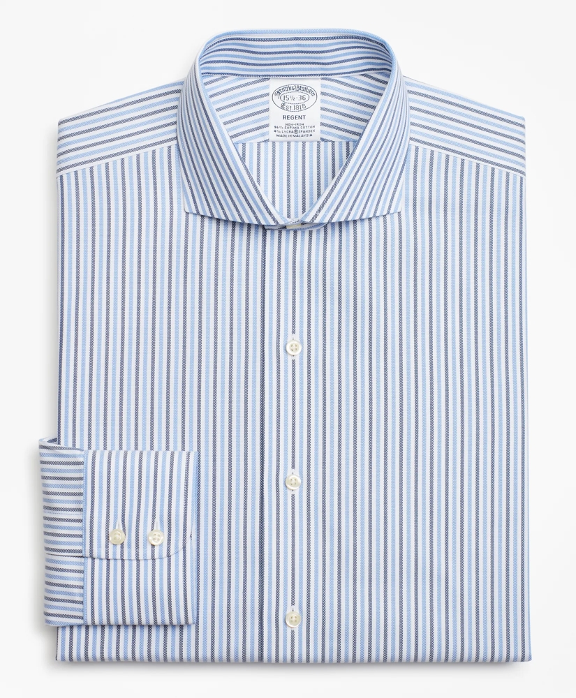 Stretch Regent Regular-Fit Dress Shirt, Non-Iron Royal Oxford Stripe, image 4