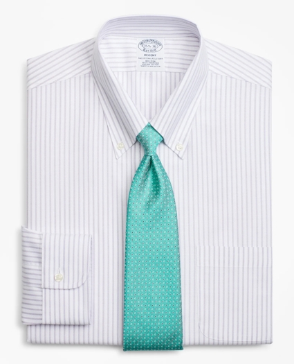 Brooks Brothers Cool Regent Regular-Fit Dress Shirt, Non-Iron Stripe, image 1