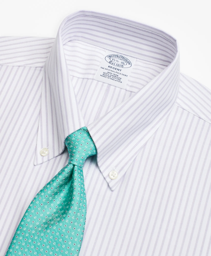 Brooks Brothers Cool Regent Regular-Fit Dress Shirt, Non-Iron Stripe, image 2