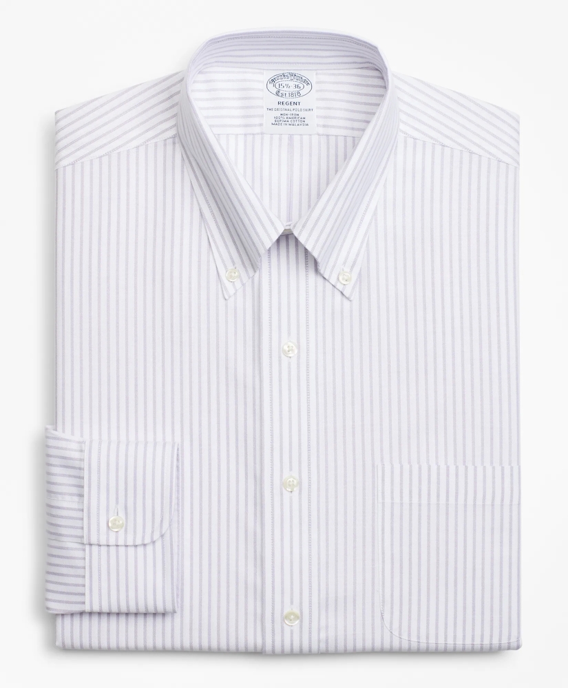 Brooks Brothers Cool Regent Regular-Fit Dress Shirt, Non-Iron Stripe, image 4
