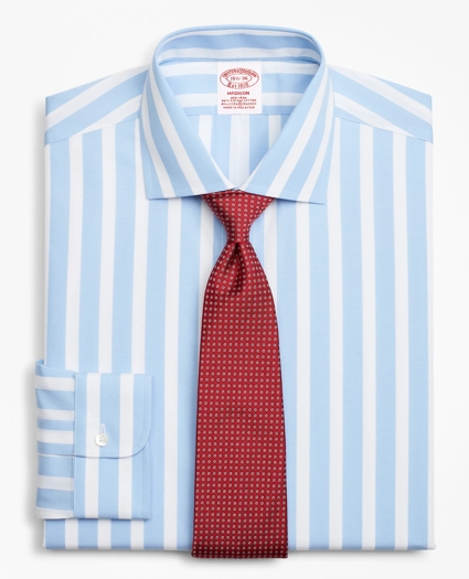 Stretch Madison Relaxed-Fit Dress Shirt, Non-Iron Bold Stripe, image 1