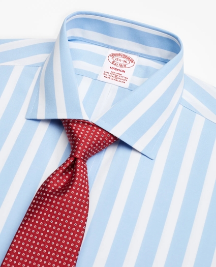 Stretch Madison Relaxed-Fit Dress Shirt, Non-Iron Bold Stripe, image 2