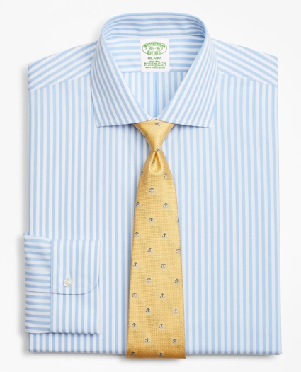Stretch Milano Slim-Fit Dress Shirt, Non-Iron Bengal Stripe, image 1