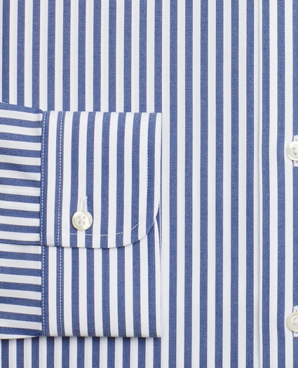 Stretch Milano Slim-Fit Dress Shirt, Non-Iron Bengal Stripe, image 3