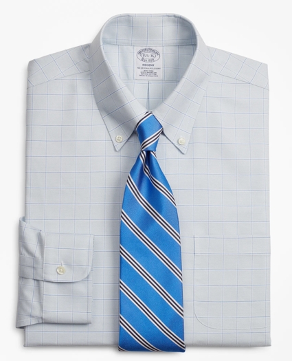 Brooks Brothers Cool Regent Regular-Fit Dress Shirt, Non-Iron Windowpane, image 1