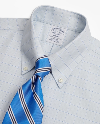 Brooks Brothers Cool Regent Regular-Fit Dress Shirt, Non-Iron Windowpane, image 2