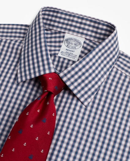 Stretch Regent Regular-Fit Dress Shirt, Non-Iron Check, image 2