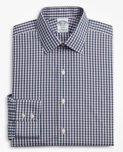 Stretch Regent Regular-Fit Dress Shirt, Non-Iron Check, image 4