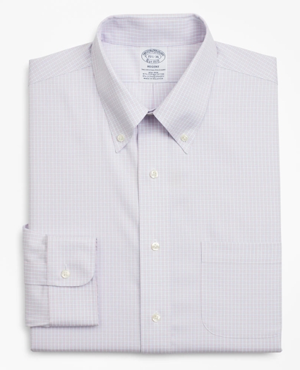 Stretch Regent Regular-Fit Dress Shirt, Non-Iron Micro-Check, image 4