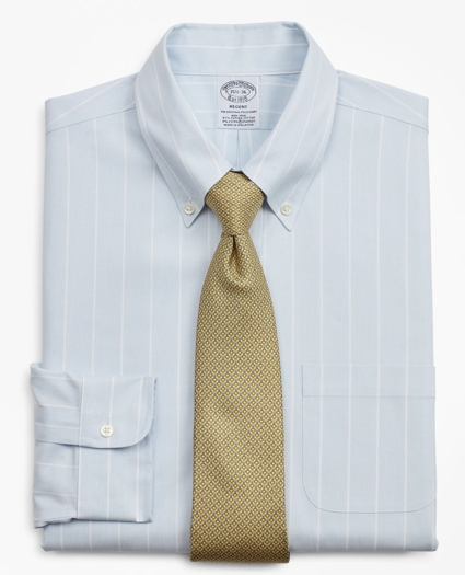 Stretch Regent Regular-Fit Dress Shirt, Non-Iron Pinstripe, image 1