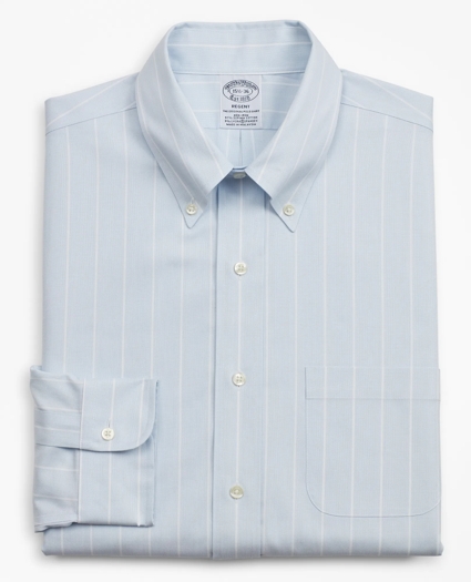 Stretch Regent Regular-Fit Dress Shirt, Non-Iron Pinstripe, image 4