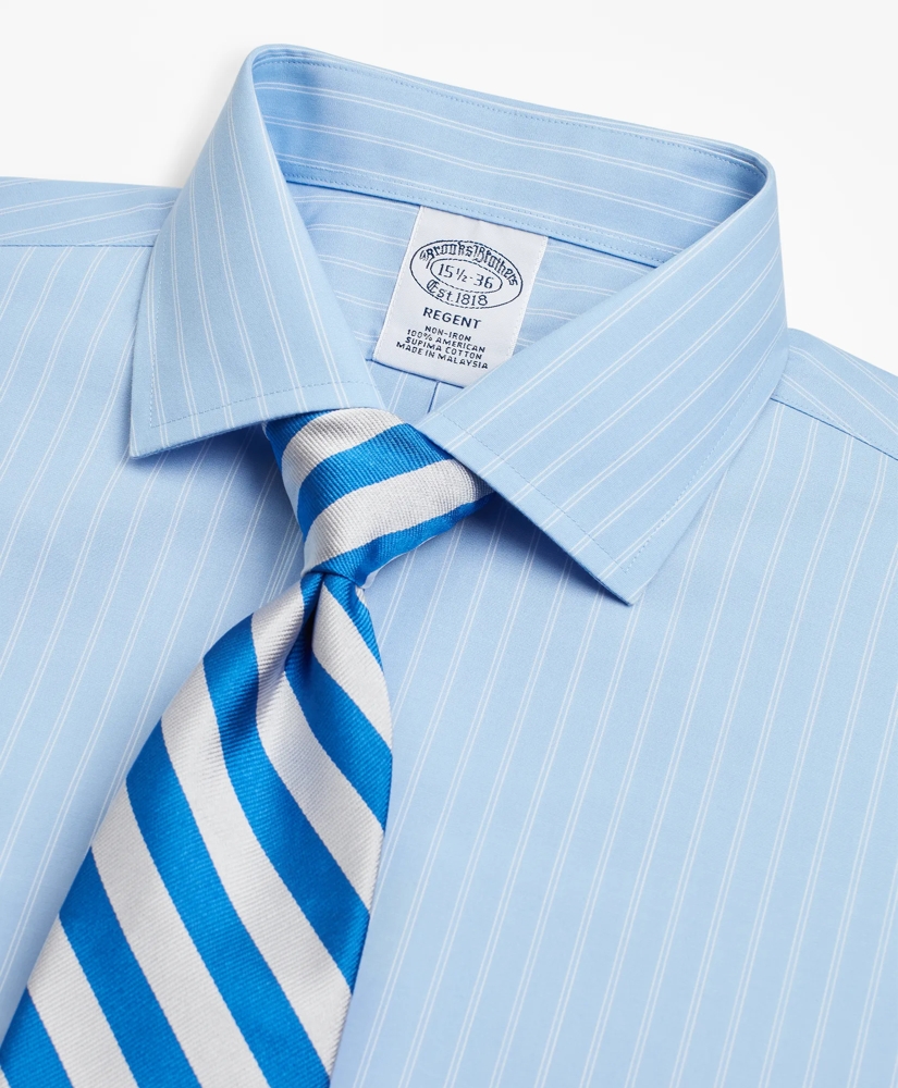 Regent Regular-Fit Dress Shirt, Non-Iron Double-Stripe, image 2