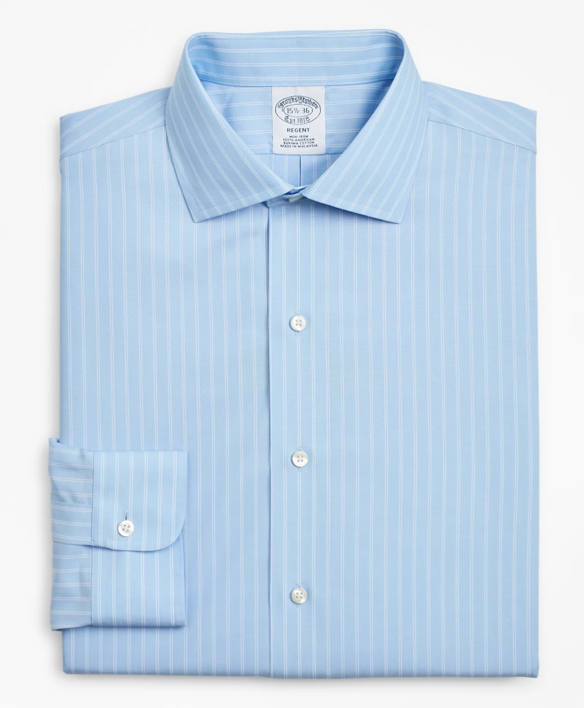 Regent Regular-Fit Dress Shirt, Non-Iron Double-Stripe, image 4