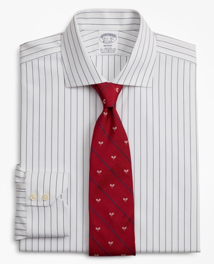 Stretch Regent Regular-Fit Dress Shirt, Non-Iron Pinstripe
