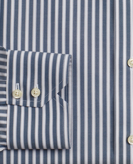 Stretch Milano Slim-Fit Dress Shirt, Non-Iron Stripe, image 3
