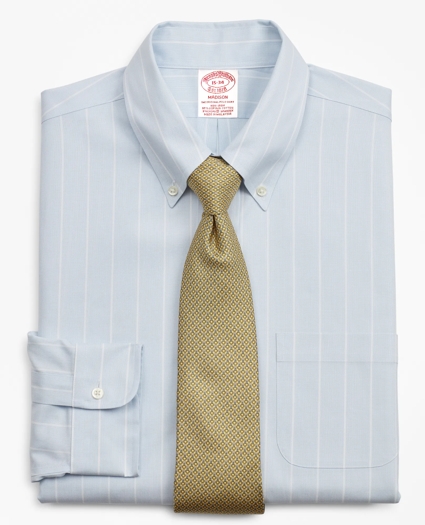 Stretch Madison Relaxed-Fit Dress Shirt, Non-Iron Pinstripe, image 1
