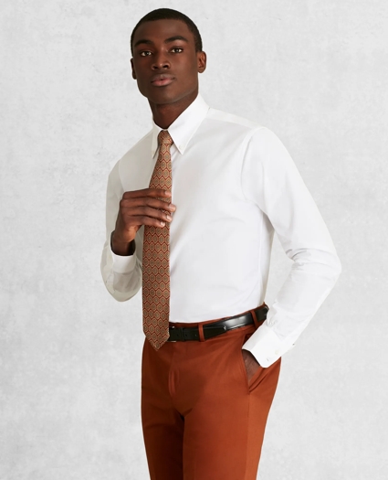 Golden Fleece® Regent Regular-Fit Dress Shirt, Button-Down Collar White Dobby, image 1