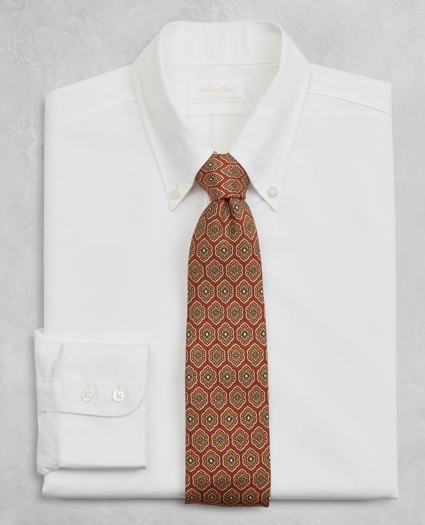 Golden Fleece® Regent Regular-Fit Dress Shirt, Button-Down Collar White Dobby, image 2