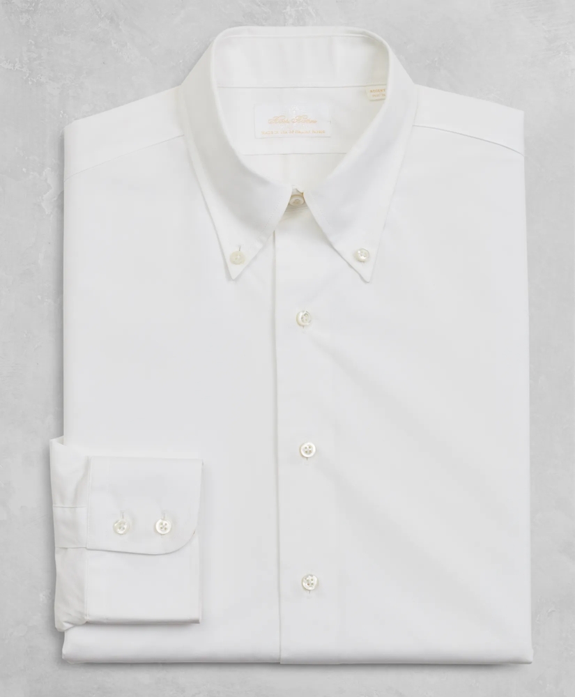 Golden Fleece® Regent Regular-Fit Dress Shirt, Button-Down Collar White Dobby, image 5