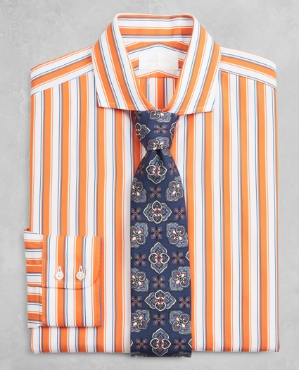 Golden Fleece® Regent Regular-Fit Dress Shirt, English Collar Multi-Stripe Poplin, image 2