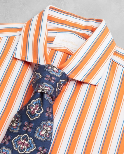 Golden Fleece® Regent Regular-Fit Dress Shirt, English Collar Multi-Stripe Poplin, image 3