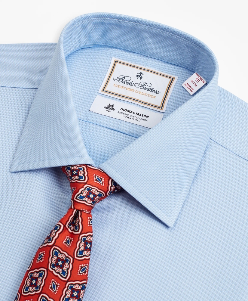 Luxury Collection Madison Relaxed-Fit Dress Shirt, Franklin Spread Collar Dobby, image 2