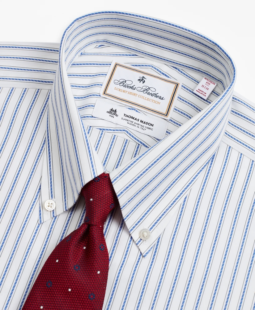 Luxury Collection Madison Relaxed-Fit Dress Shirt, Button-Down Collar Stripe, image 2
