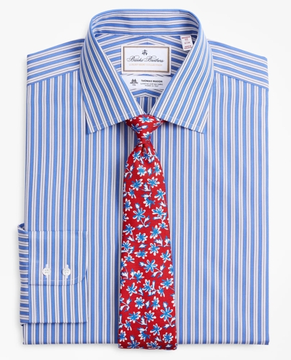 Luxury Collection Madison Relaxed-Fit Dress Shirt, Franklin Spread Collar Outline Stripe, image 1