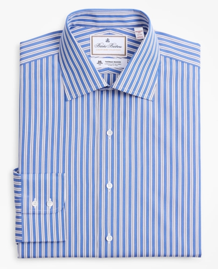 Luxury Collection Madison Relaxed-Fit Dress Shirt, Franklin Spread Collar Outline Stripe, image 4