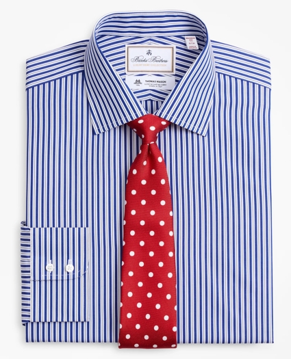 Luxury Collection Madison Relaxed-Fit Dress Shirt, Franklin Spread Collar Pinstripe, image 1