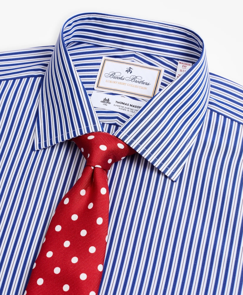 Luxury Collection Madison Relaxed-Fit Dress Shirt, Franklin Spread Collar Pinstripe, image 2