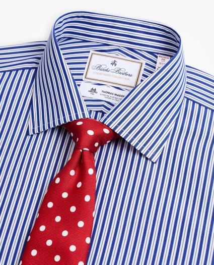 Luxury Collection Madison Relaxed-Fit Dress Shirt, Franklin Spread Collar Pinstripe, image 2