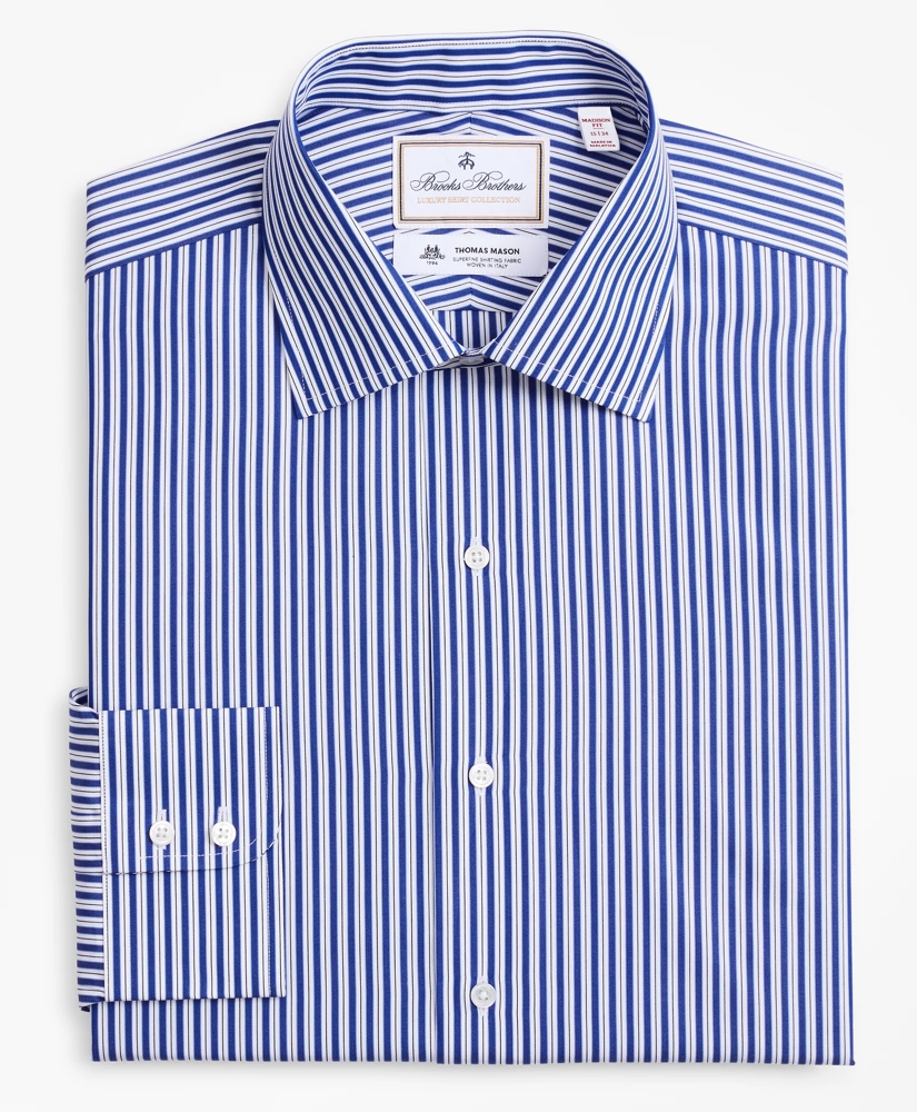Luxury Collection Madison Relaxed-Fit Dress Shirt, Franklin Spread Collar Pinstripe, image 4