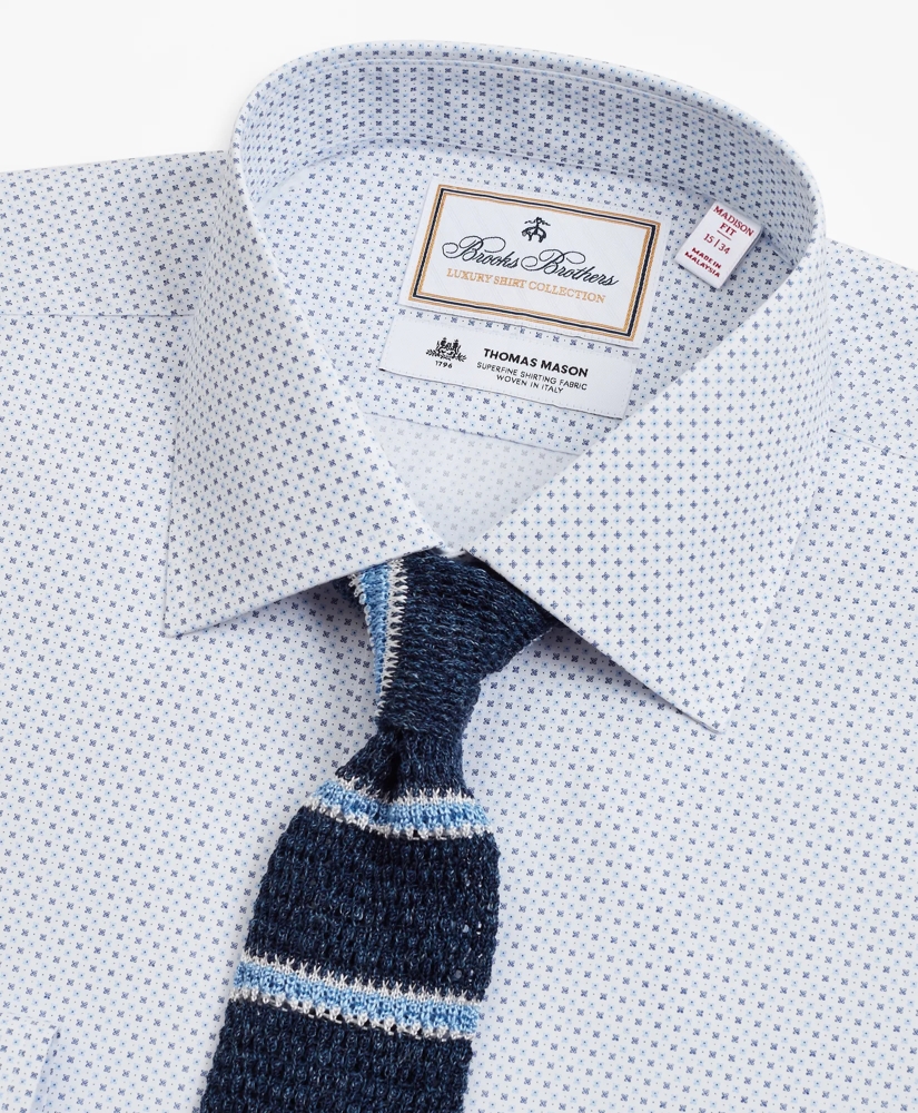 Luxury Collection Madison Relaxed-Fit Dress Shirt, Franklin Spread Collar Geo Print, image 2