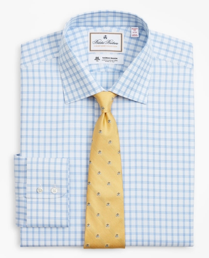 Luxury Collection Madison Relaxed-Fit Dress Shirt, Franklin Spread Collar Check, image 1