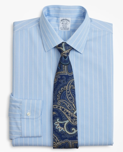 Stretch Regent Regular-Fit Dress Shirt, Non-Iron Pinstripe, image 1