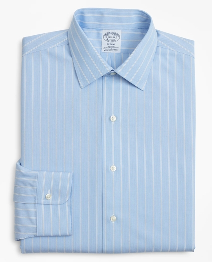 Stretch Regent Regular-Fit Dress Shirt, Non-Iron Pinstripe, image 4
