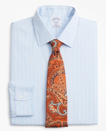 Stretch Regent Regular-Fit Dress Shirt, Non-Iron Pinstripe, image 1