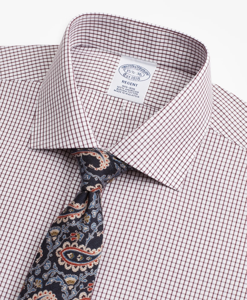 Regent Regular-Fit Dress Shirt, Non-Iron Windowpane, image 2