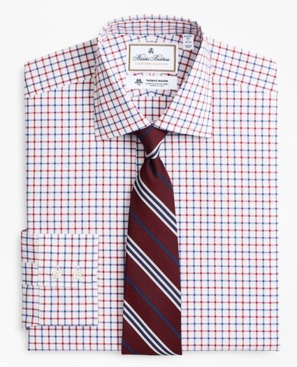 Luxury Collection Regent Regular-Fit Dress Shirt, Franklin Spread Collar Bold Windowpane, image 1