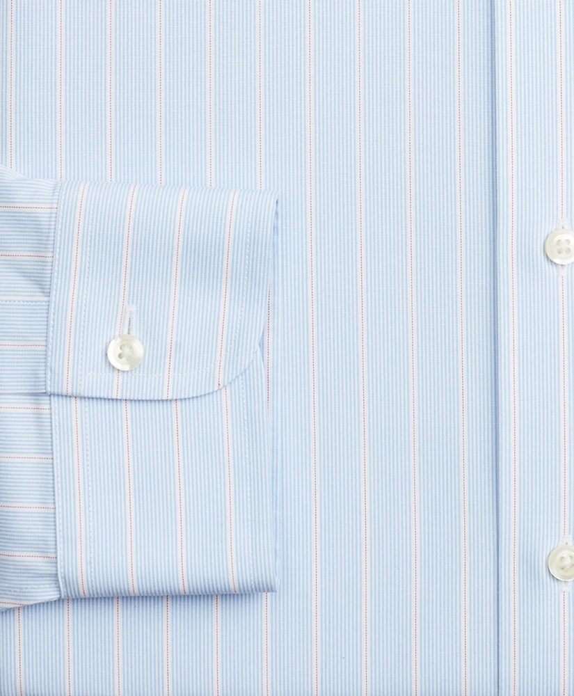 Stretch Milano Slim-Fit Dress Shirt, Non-Iron Pinstripe, image 3