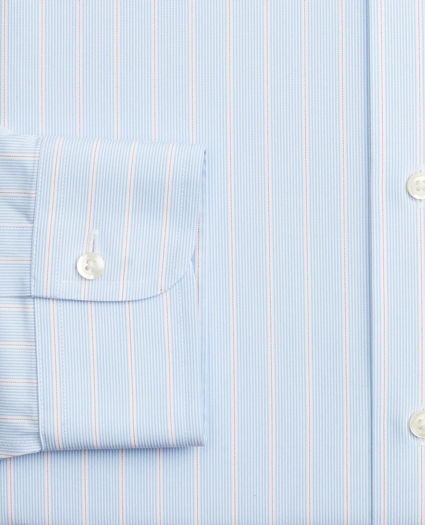 Stretch Milano Slim-Fit Dress Shirt, Non-Iron Pinstripe, image 3