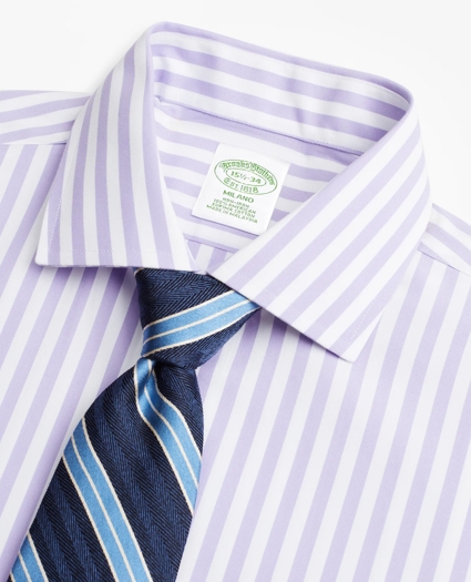 Milano Slim-Fit Dress Shirt, Non-Iron Stripe, image 2