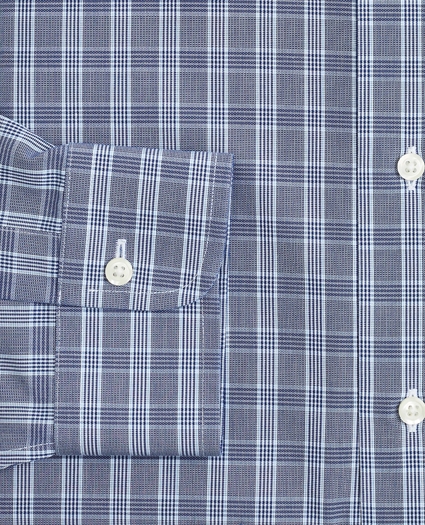 Milano Slim-Fit Dress Shirt, Non-Iron Glen Plaid, image 3