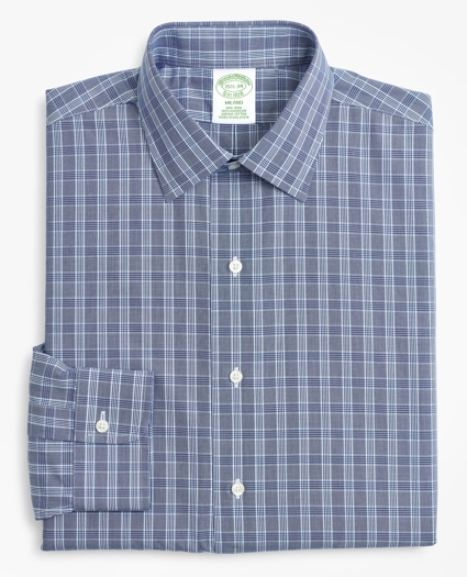 Milano Slim-Fit Dress Shirt, Non-Iron Glen Plaid, image 4